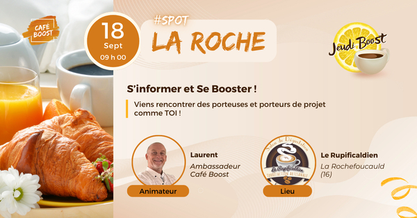 JeudiBoost porteurs de projets - La Rochefoucauld - 18 septembre 2025